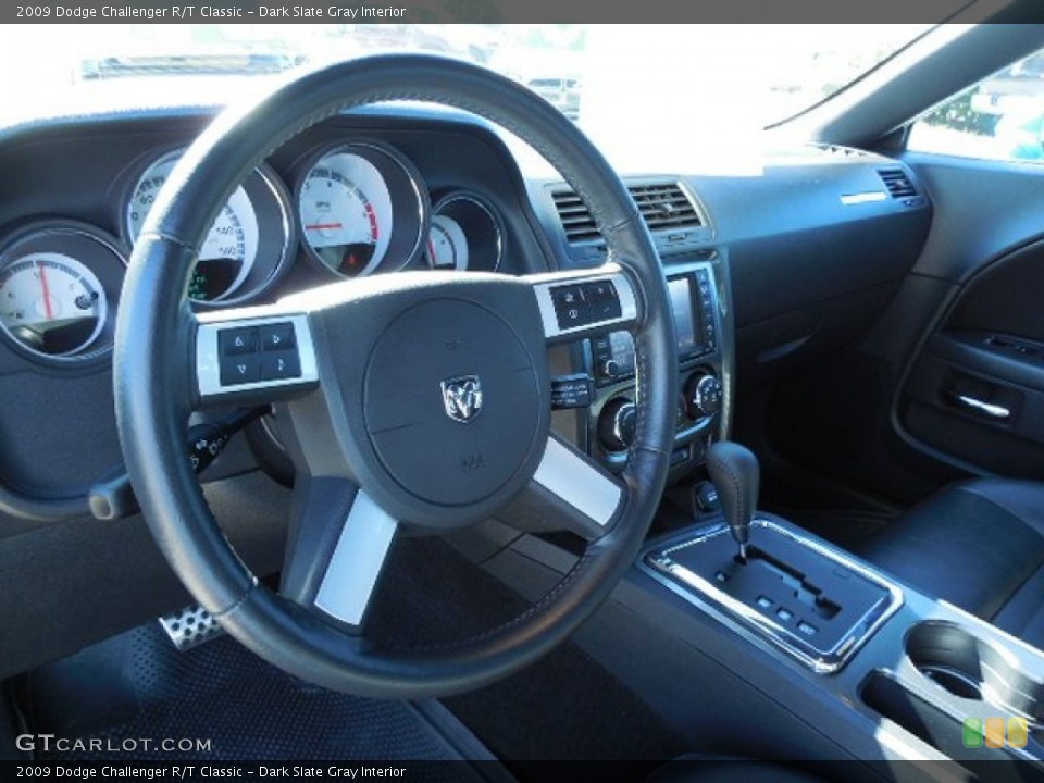 Dark Slate Gray Interior Steering Wheel for the 2009 Dodge Challenger R/T Classic #86796393