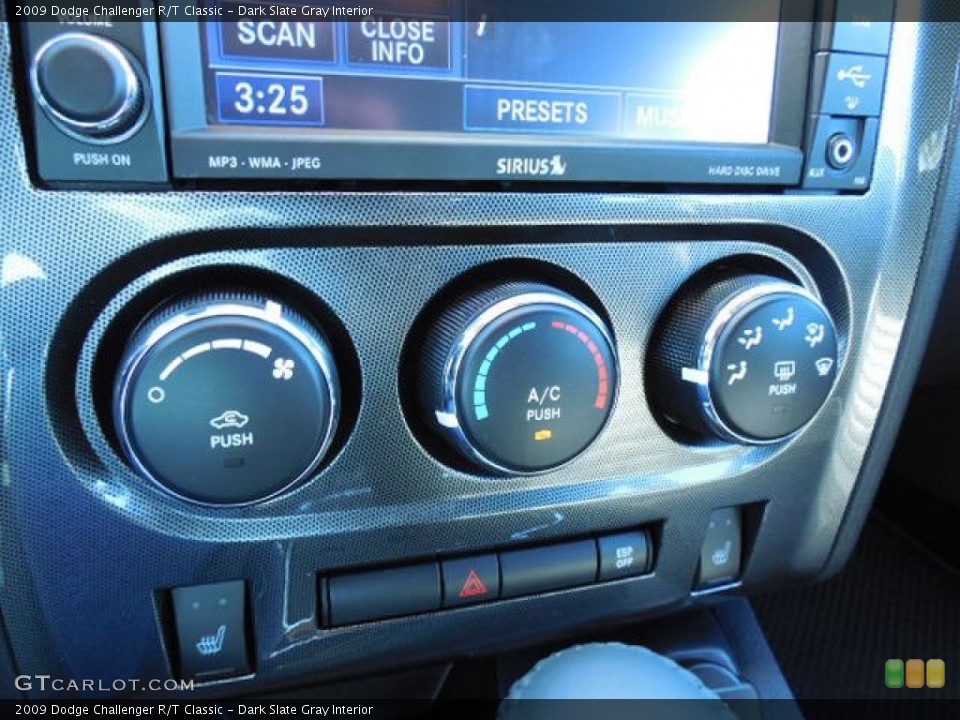 Dark Slate Gray Interior Controls for the 2009 Dodge Challenger R/T Classic #86796720