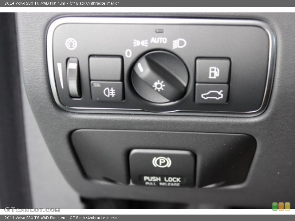 Off Black/Anthracite Interior Controls for the 2014 Volvo S80 T6 AWD Platinum #86799357