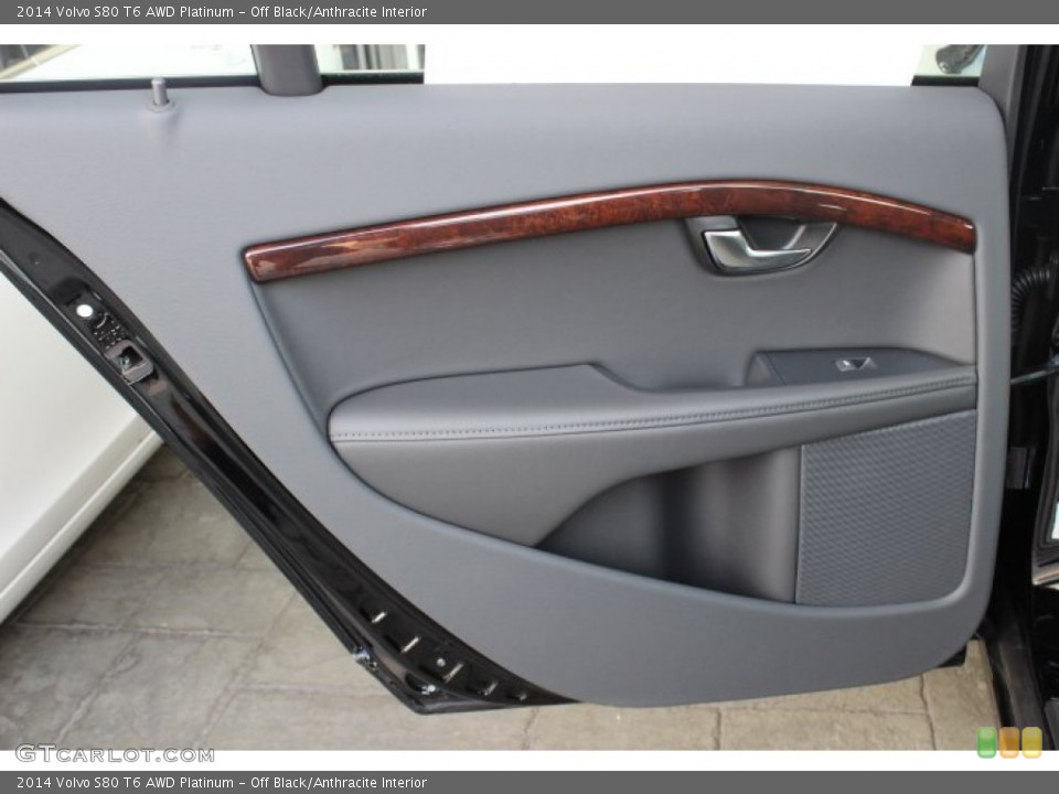 Off Black/Anthracite Interior Door Panel for the 2014 Volvo S80 T6 AWD Platinum #86799381