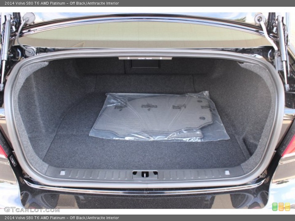 Off Black/Anthracite Interior Trunk for the 2014 Volvo S80 T6 AWD Platinum #86799519