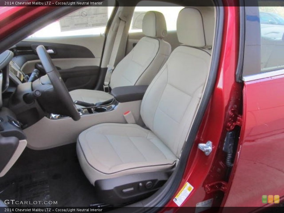 Cocoa/Light Neutral Interior Front Seat for the 2014 Chevrolet Malibu LTZ #86800214