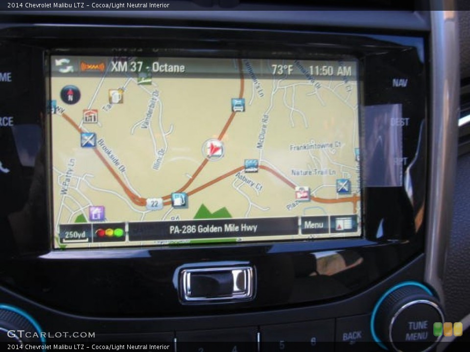 Cocoa/Light Neutral Interior Navigation for the 2014 Chevrolet Malibu LTZ #86800281