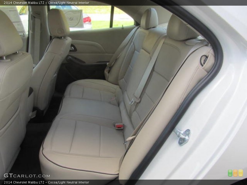 Cocoa/Light Neutral Interior Rear Seat for the 2014 Chevrolet Malibu LTZ #86800669