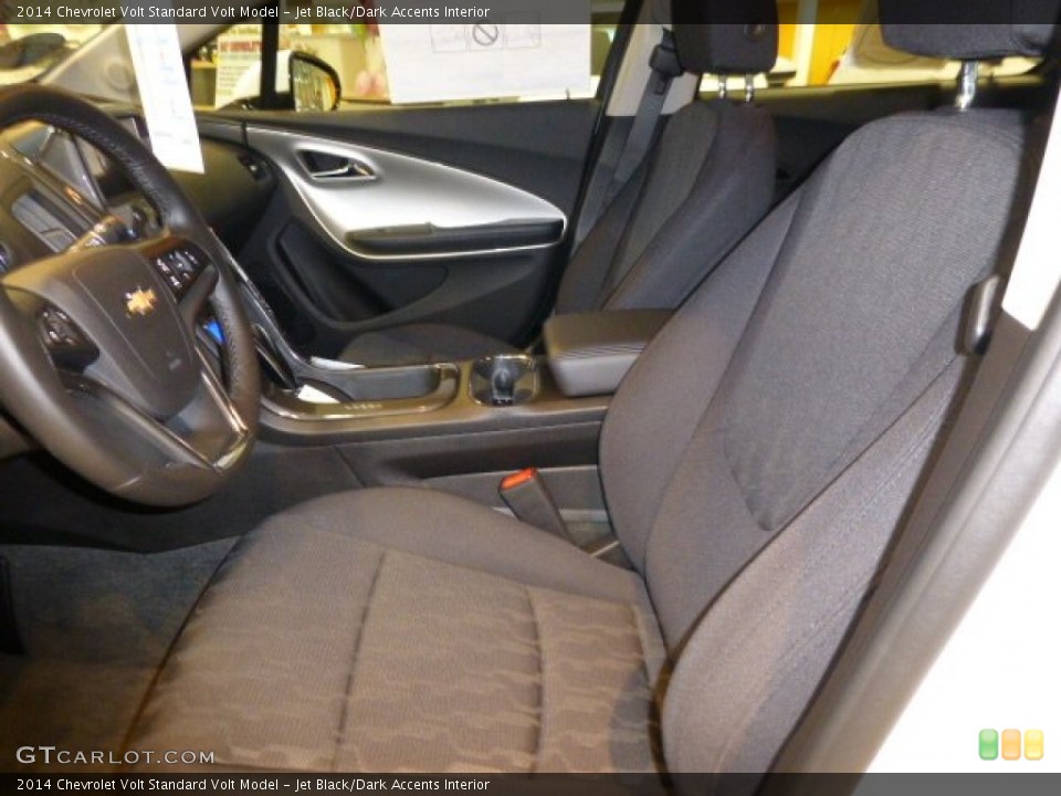 Jet Black/Dark Accents Interior Front Seat for the 2014 Chevrolet Volt  #86806350