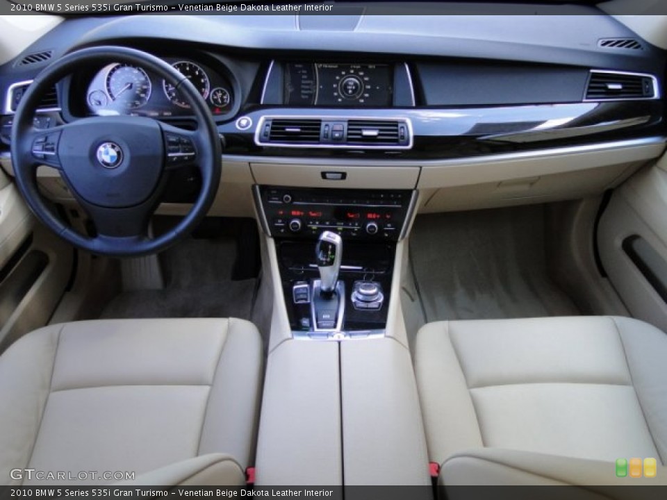 Venetian Beige Dakota Leather Interior Dashboard for the 2010 BMW 5 Series 535i Gran Turismo #86808039
