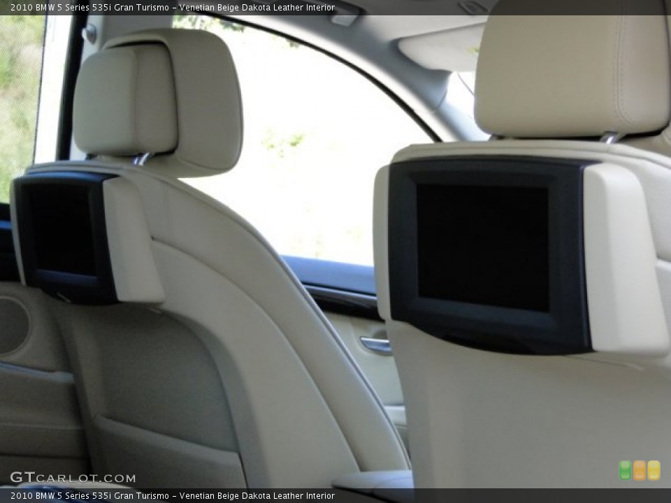 Venetian Beige Dakota Leather Interior Entertainment System for the 2010 BMW 5 Series 535i Gran Turismo #86808072