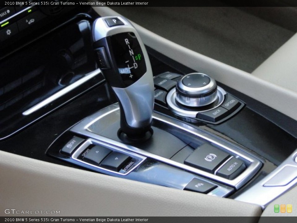 Venetian Beige Dakota Leather Interior Transmission for the 2010 BMW 5 Series 535i Gran Turismo #86808132