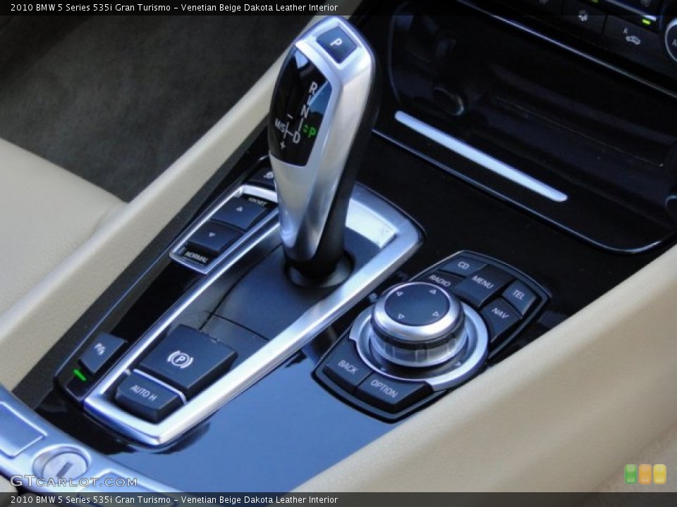 Venetian Beige Dakota Leather Interior Transmission for the 2010 BMW 5 Series 535i Gran Turismo #86808144