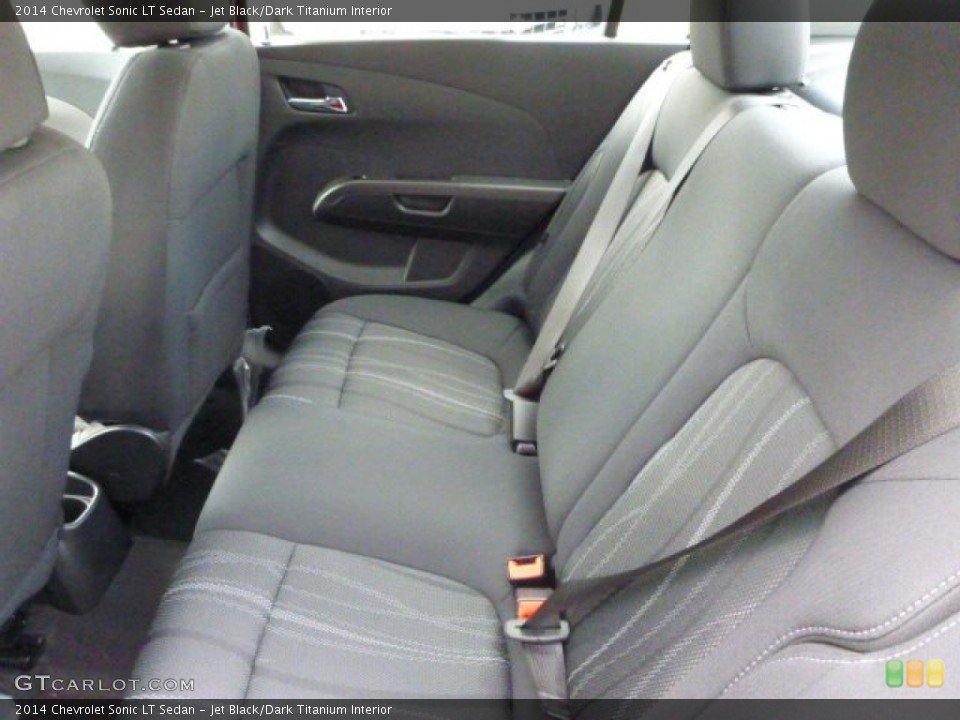 Jet Black/Dark Titanium Interior Rear Seat for the 2014 Chevrolet Sonic LT Sedan #86810976