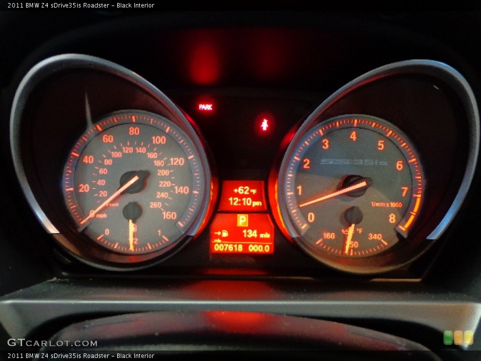 Black Interior Gauges for the 2011 BMW Z4 sDrive35is Roadster #86811202