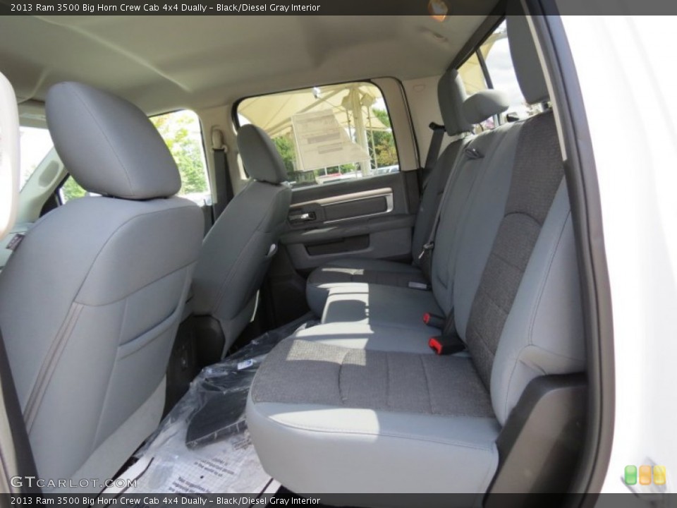 Black/Diesel Gray Interior Rear Seat for the 2013 Ram 3500 Big Horn Crew Cab 4x4 Dually #86813465