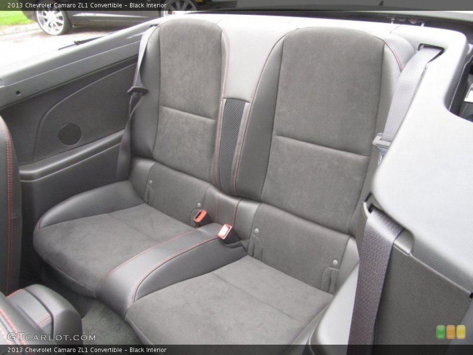 Black Interior Rear Seat for the 2013 Chevrolet Camaro ZL1 Convertible #86816876
