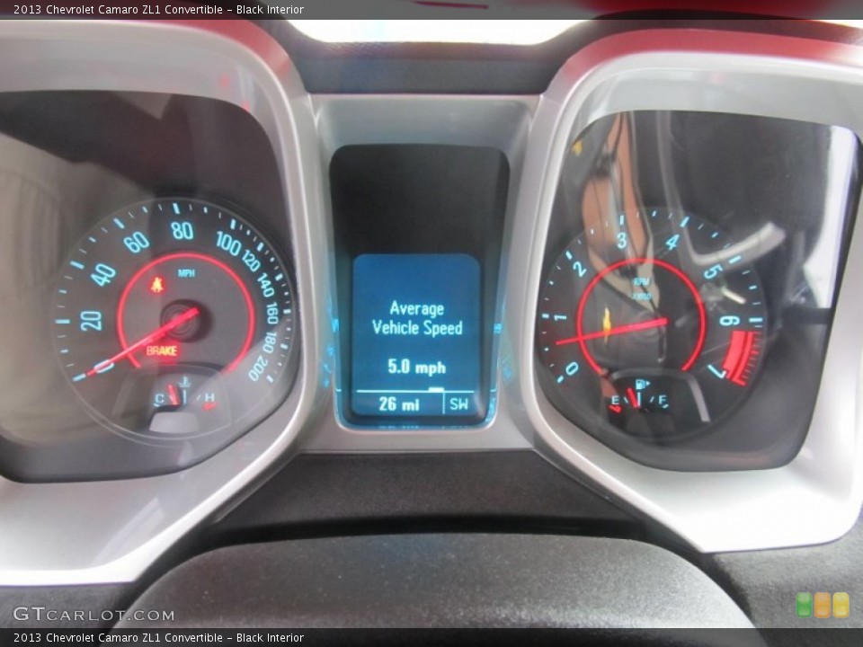 Black Interior Gauges for the 2013 Chevrolet Camaro ZL1 Convertible #86817005