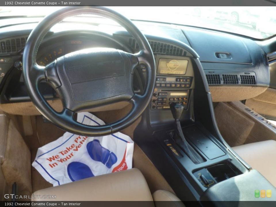 Tan Interior Dashboard for the 1992 Chevrolet Corvette Coupe #86818010