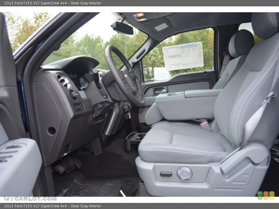 Steel Gray Interior Photo for the 2013 Ford F150 XLT SuperCrew 4x4 #86819063