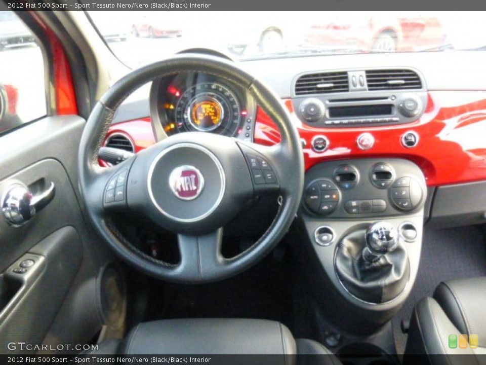 Sport Tessuto Nero/Nero (Black/Black) Interior Dashboard for the 2012 Fiat 500 Sport #86821528