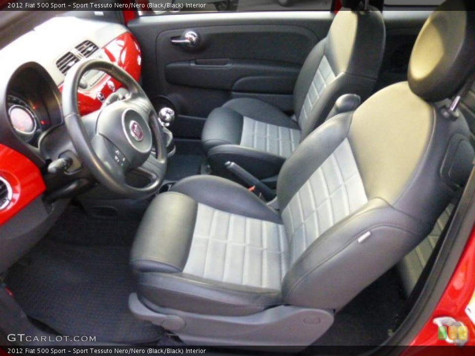 Sport Tessuto Nero/Nero (Black/Black) Interior Front Seat for the 2012 Fiat 500 Sport #86821568