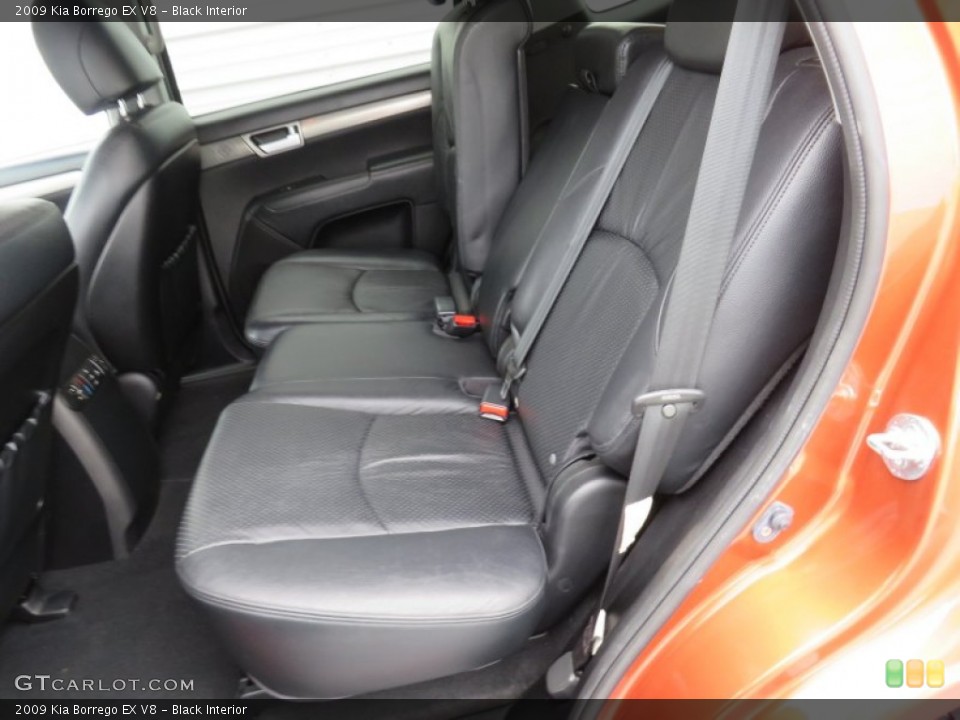 Black Interior Rear Seat for the 2009 Kia Borrego EX V8 #86824088
