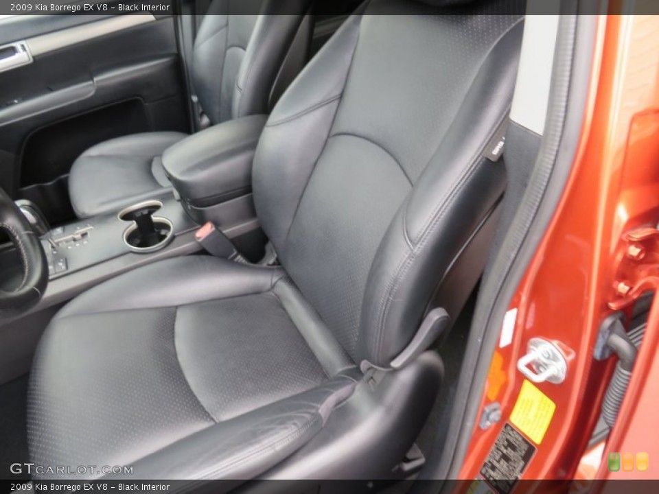 Black Interior Front Seat for the 2009 Kia Borrego EX V8 #86824160