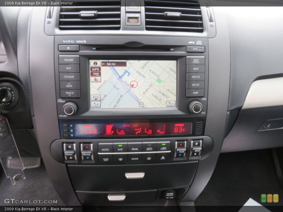 Black Interior Controls for the 2009 Kia Borrego EX V8 #86824256