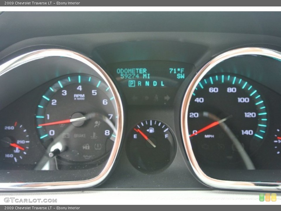 Ebony Interior Gauges for the 2009 Chevrolet Traverse LT #86824712