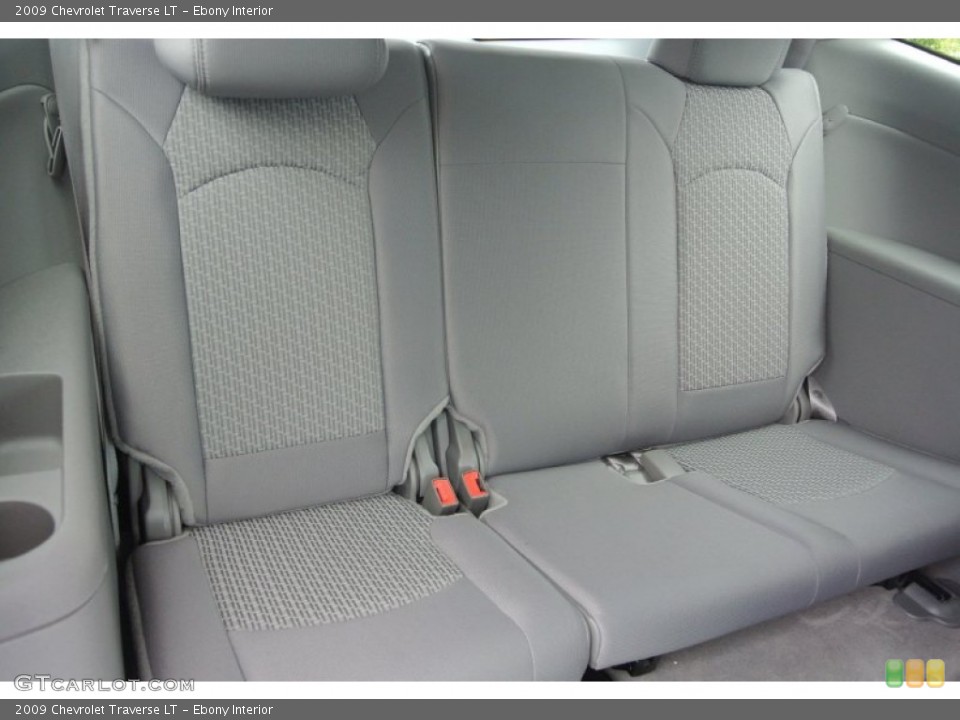 Ebony Interior Rear Seat for the 2009 Chevrolet Traverse LT #86824762
