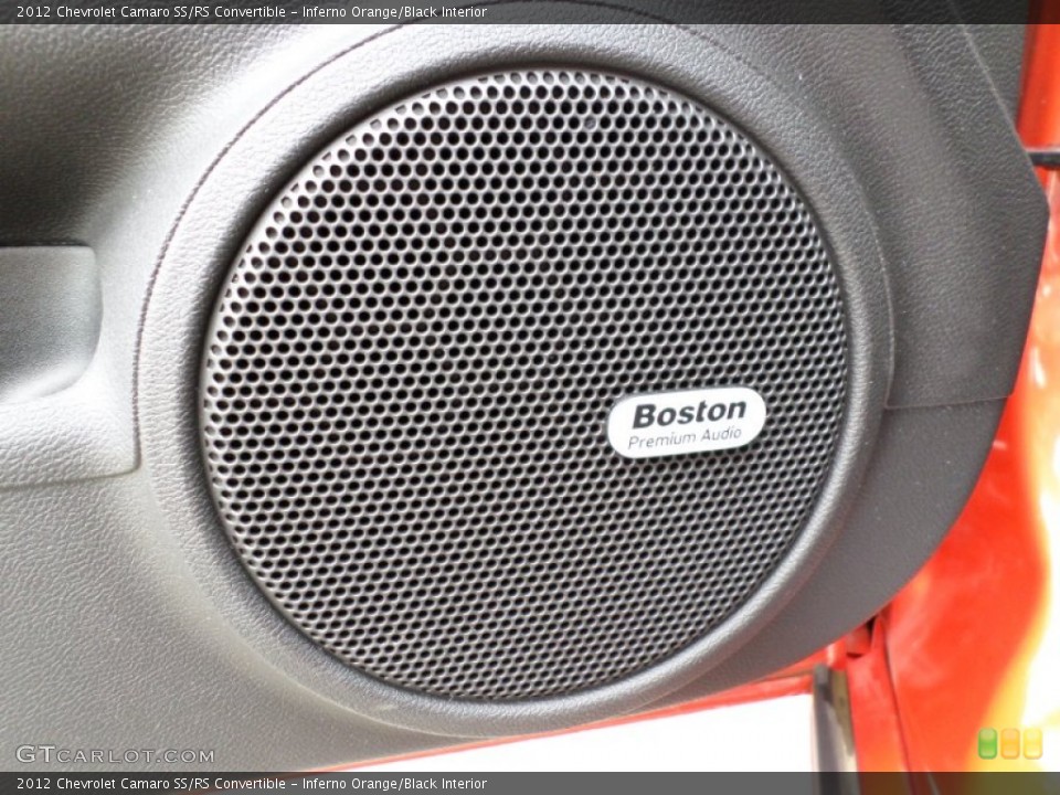 Inferno Orange/Black Interior Audio System for the 2012 Chevrolet Camaro SS/RS Convertible #86825093
