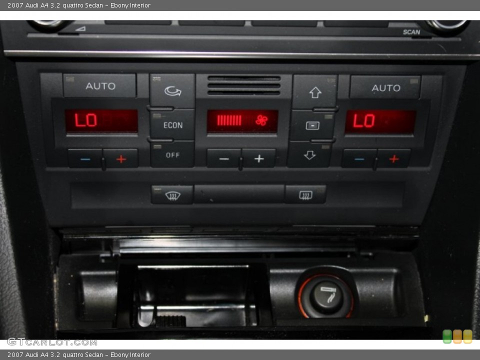 Ebony Interior Controls for the 2007 Audi A4 3.2 quattro Sedan #86825375