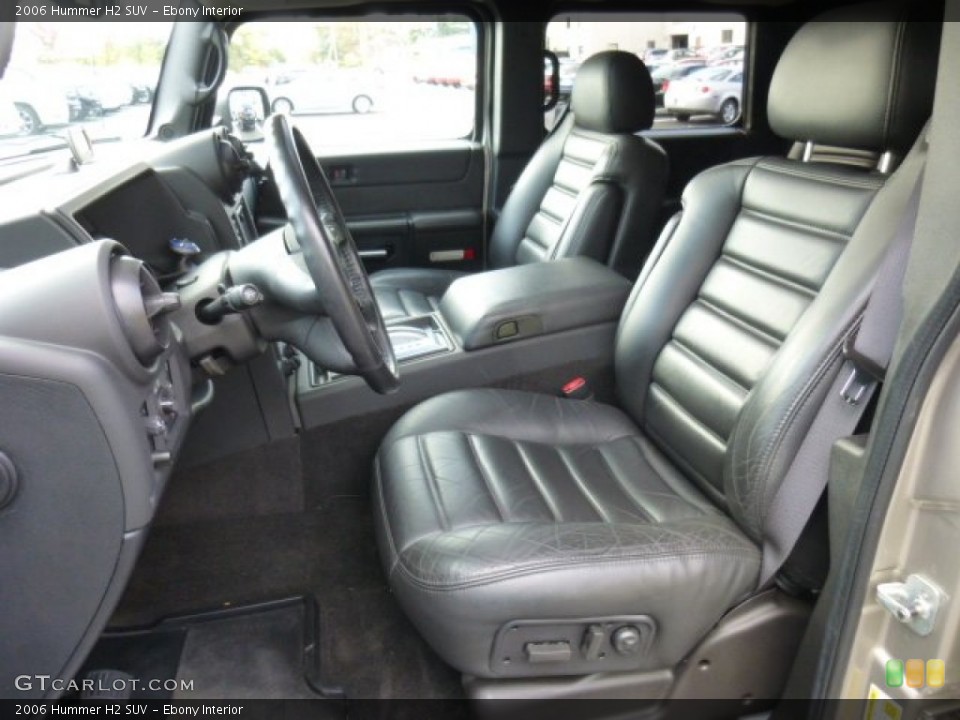 Ebony Interior Front Seat for the 2006 Hummer H2 SUV #86826515