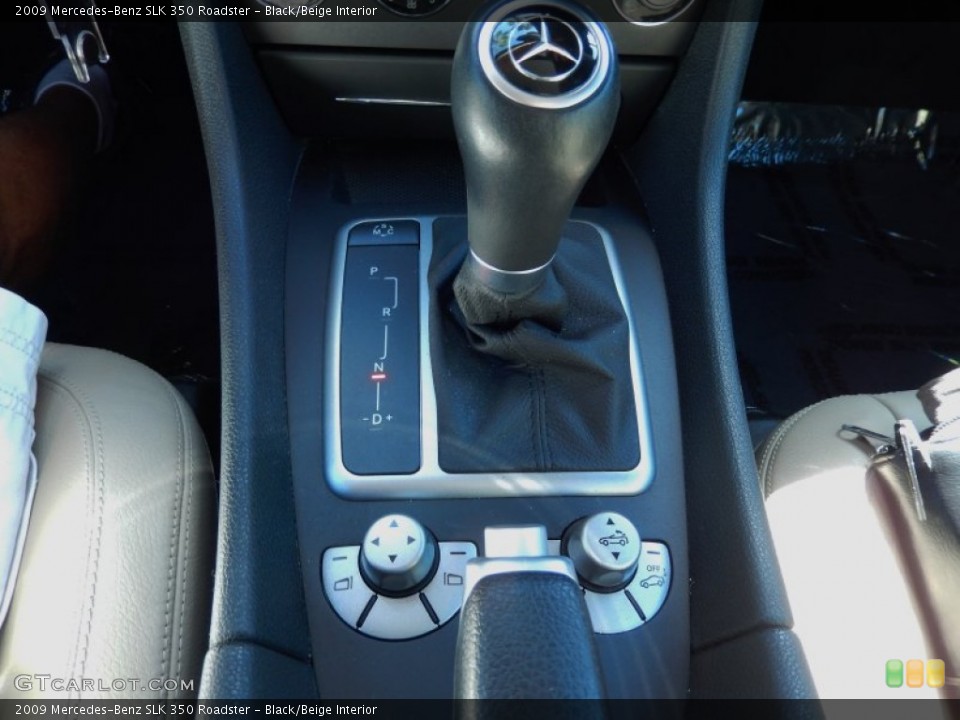 Black/Beige Interior Transmission for the 2009 Mercedes-Benz SLK 350 Roadster #86827544