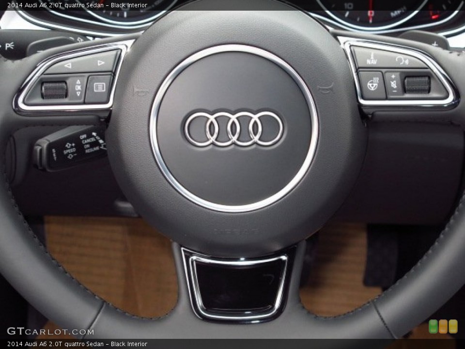 Black Interior Steering Wheel for the 2014 Audi A6 2.0T quattro Sedan #86827754