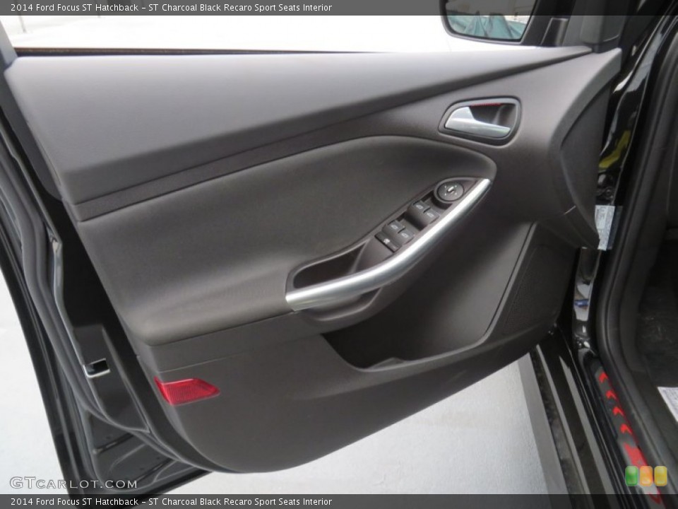 ST Charcoal Black Recaro Sport Seats Interior Door Panel for the 2014 Ford Focus ST Hatchback #86829152
