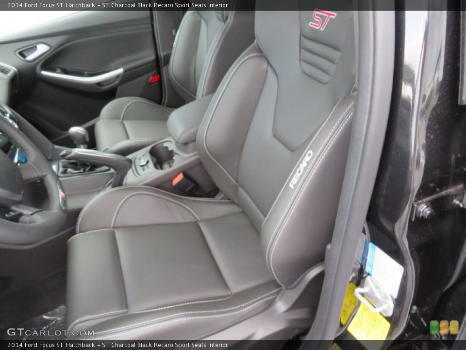 ST Charcoal Black Recaro Sport Seats Interior Front Seat for the 2014 Ford Focus ST Hatchback #86829191