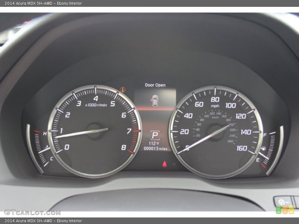 Ebony Interior Gauges for the 2014 Acura MDX SH-AWD #86829335
