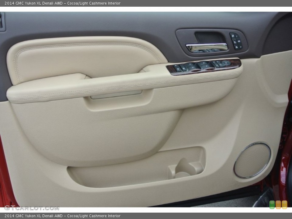 Cocoa/Light Cashmere Interior Door Panel for the 2014 GMC Yukon XL Denali AWD #86830043