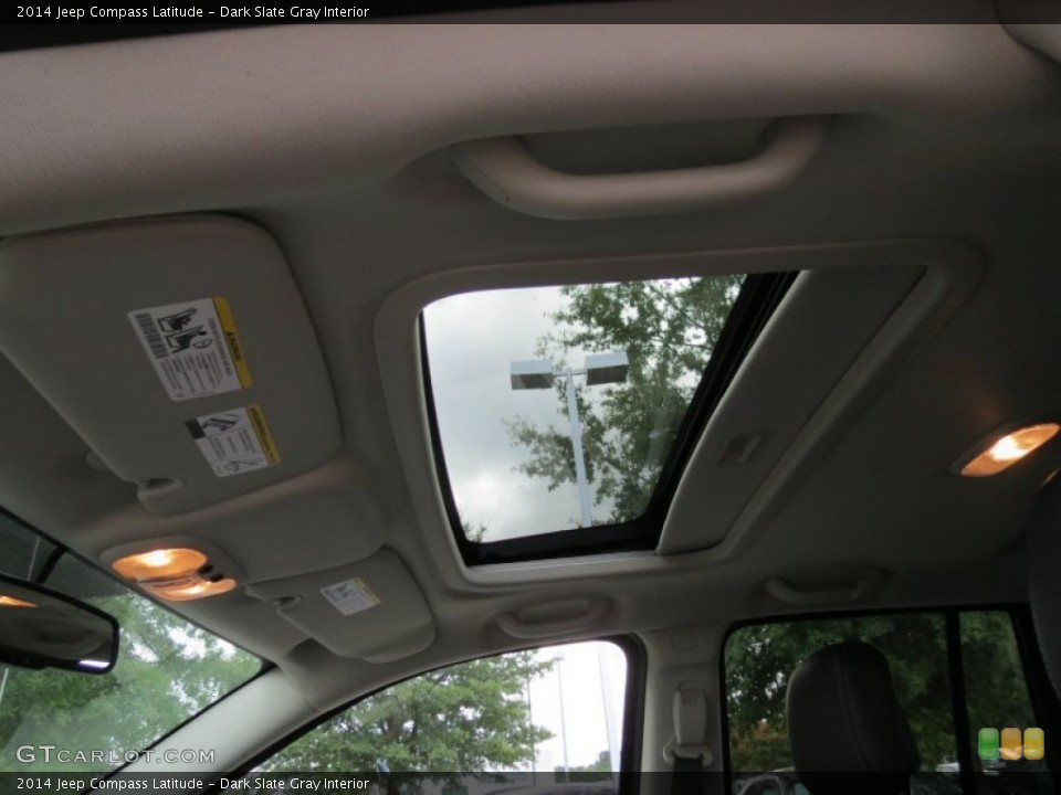 Dark Slate Gray Interior Sunroof for the 2014 Jeep Compass Latitude #86830052
