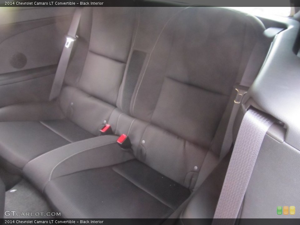 Black Interior Rear Seat for the 2014 Chevrolet Camaro LT Convertible #86834345