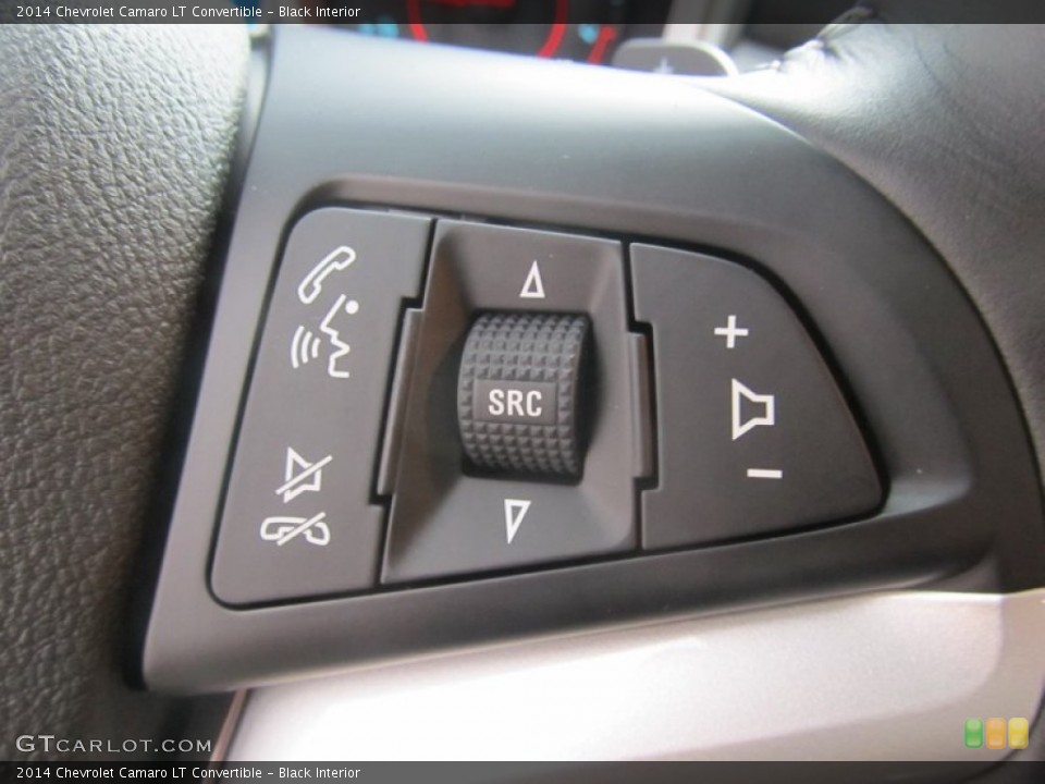 Black Interior Controls for the 2014 Chevrolet Camaro LT Convertible #86834423
