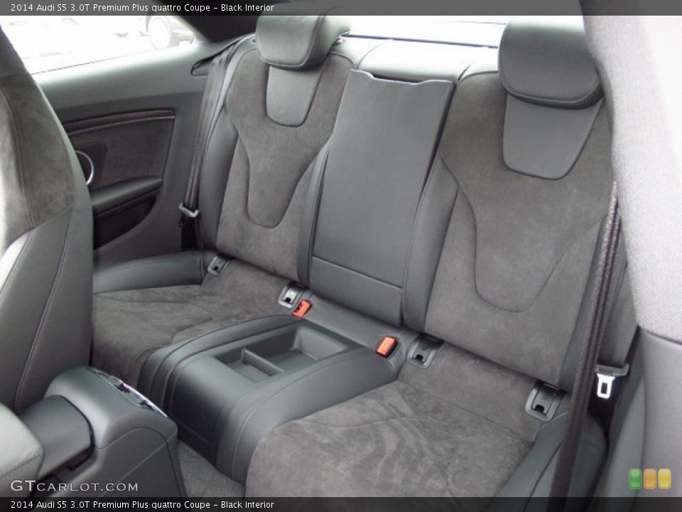 Black Interior Rear Seat for the 2014 Audi S5 3.0T Premium Plus quattro Coupe #86834525