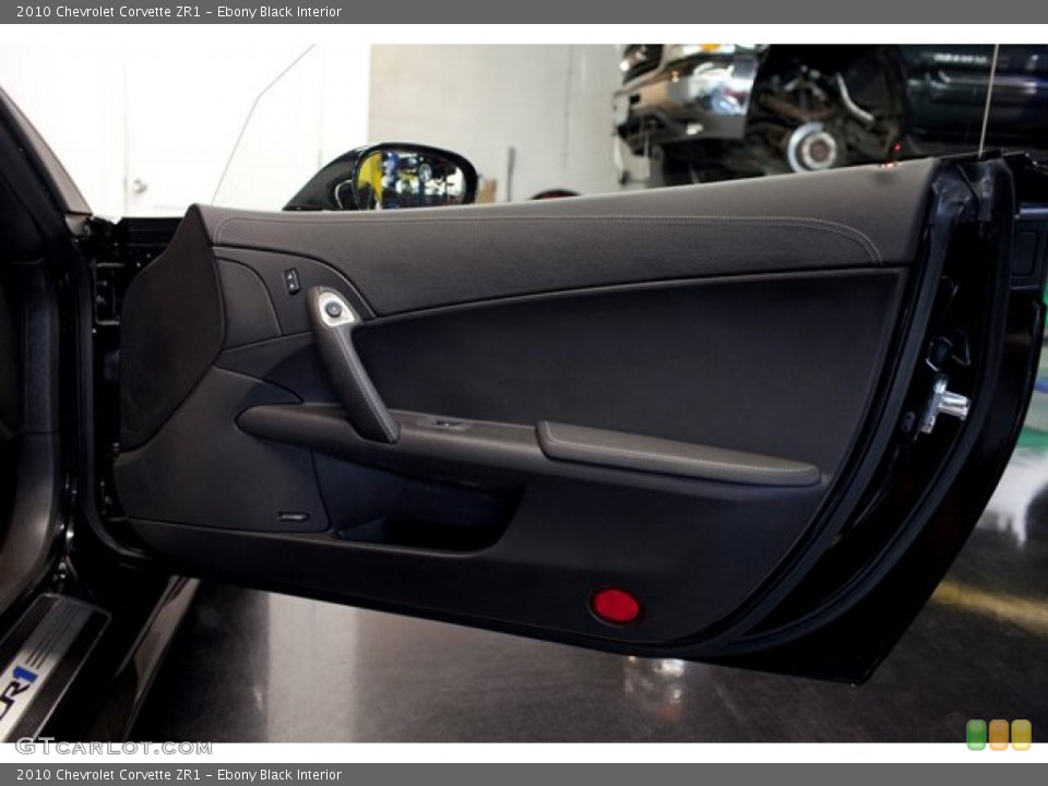 Ebony Black Interior Door Panel for the 2010 Chevrolet Corvette ZR1 #86836943