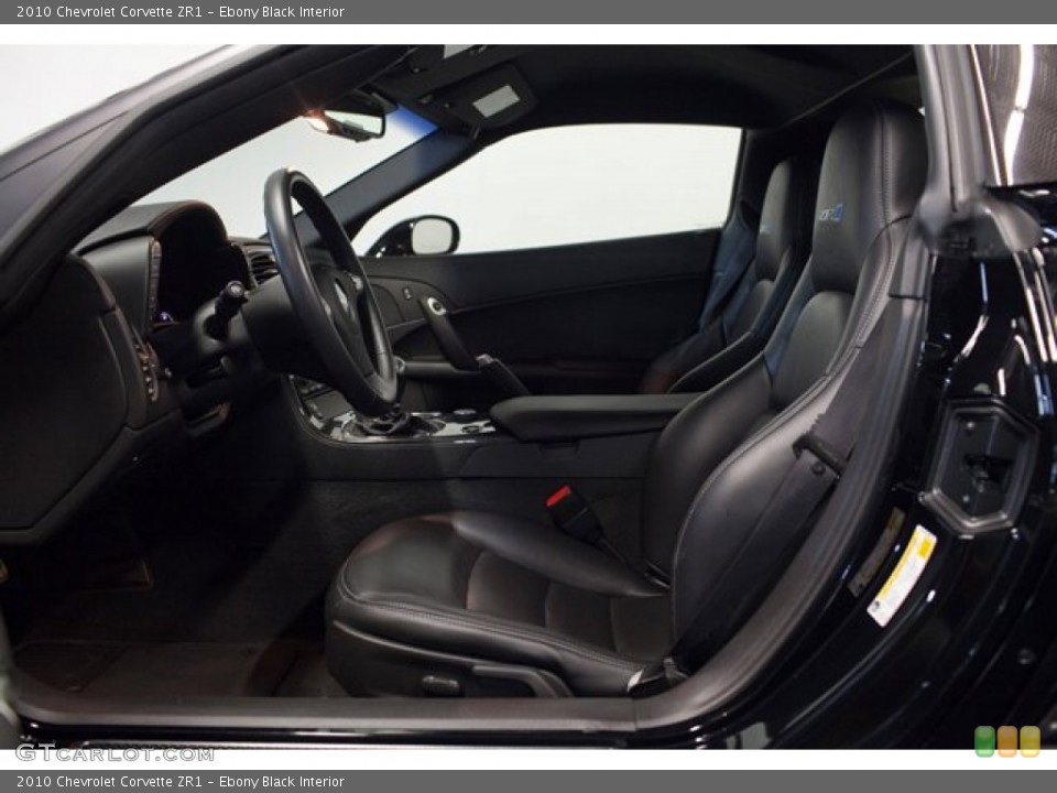 Ebony Black Interior Photo for the 2010 Chevrolet Corvette ZR1 #86836959