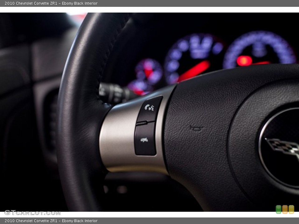Ebony Black Interior Controls for the 2010 Chevrolet Corvette ZR1 #86837120