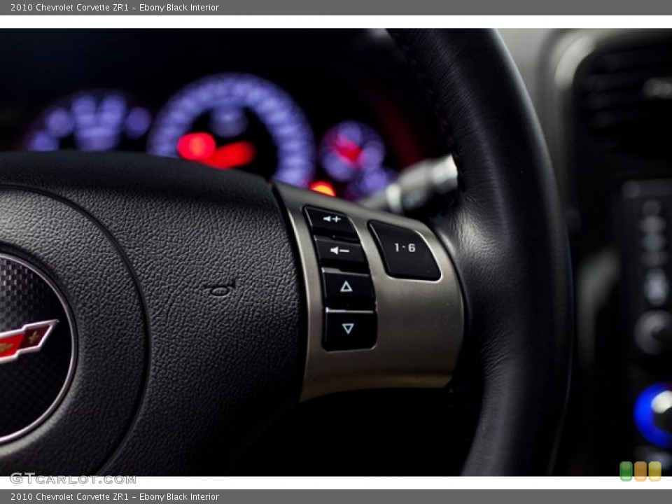 Ebony Black Interior Controls for the 2010 Chevrolet Corvette ZR1 #86837138