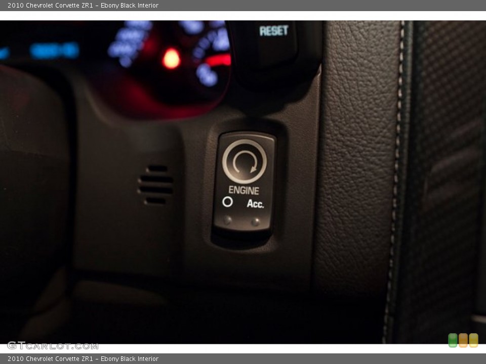 Ebony Black Interior Controls for the 2010 Chevrolet Corvette ZR1 #86837204