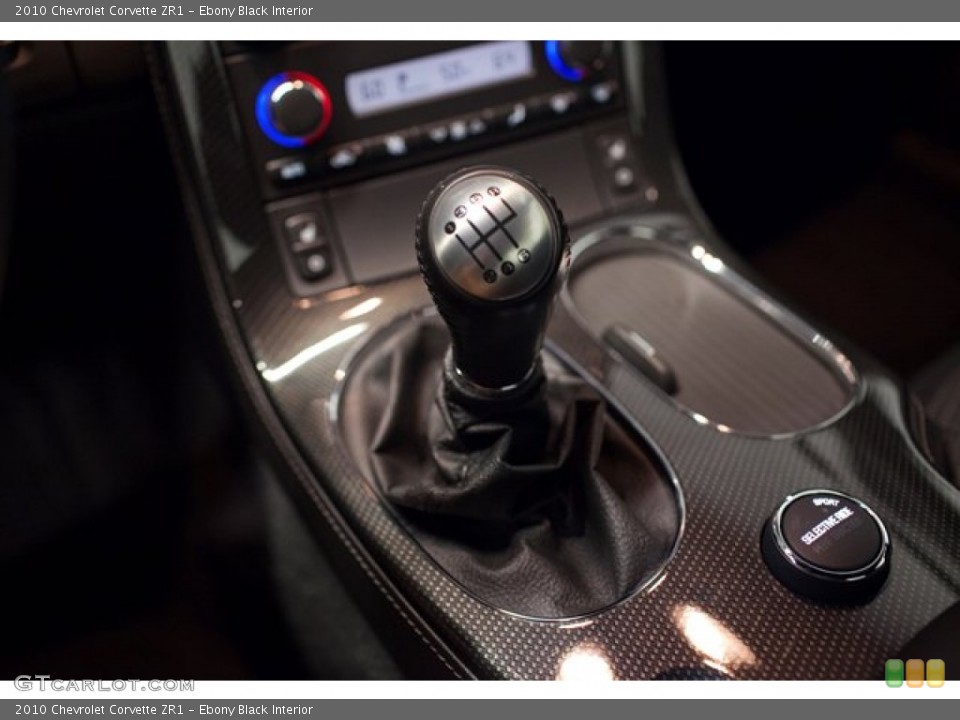 Ebony Black Interior Transmission for the 2010 Chevrolet Corvette ZR1 #86837312