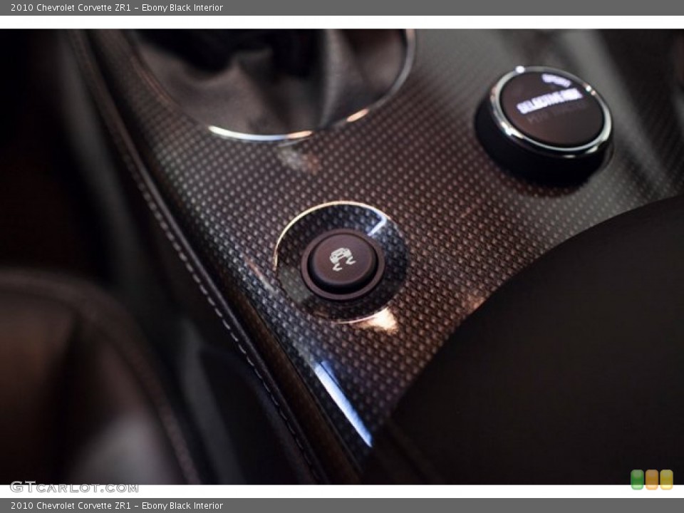 Ebony Black Interior Controls for the 2010 Chevrolet Corvette ZR1 #86837342