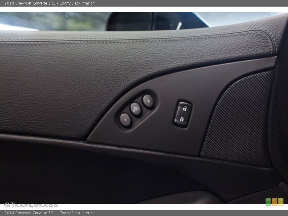 Ebony Black Interior Controls for the 2010 Chevrolet Corvette ZR1 #86837375