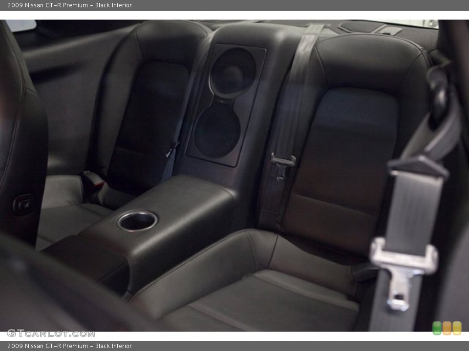 Black Interior Rear Seat for the 2009 Nissan GT-R Premium #86838741