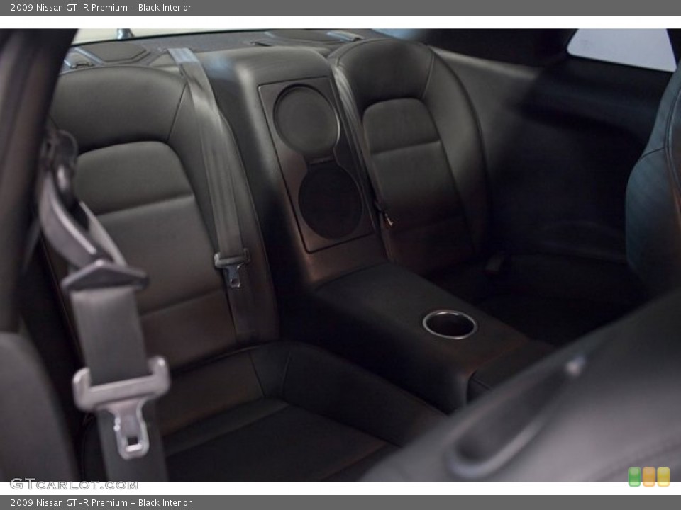Black Interior Rear Seat for the 2009 Nissan GT-R Premium #86838749